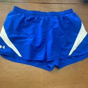 Under armor blue running shorts